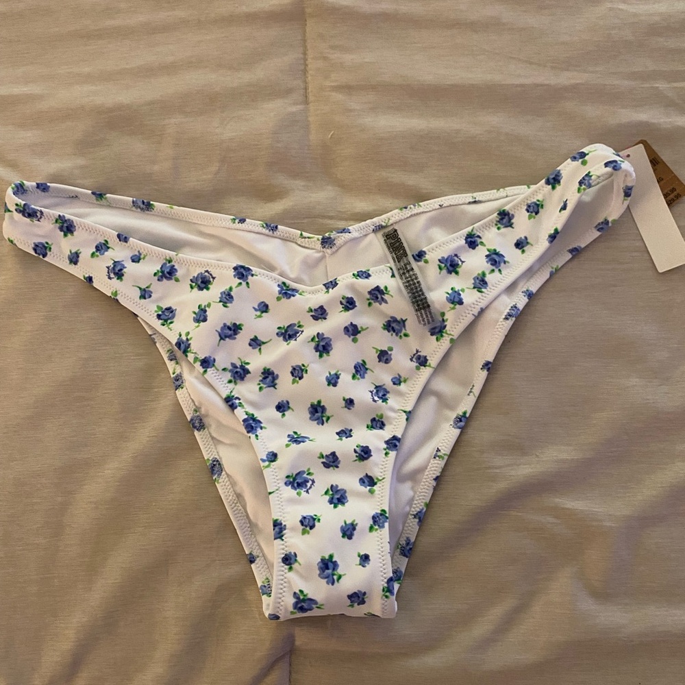 PINK Victoria's Secret Blue Floral Bottoms